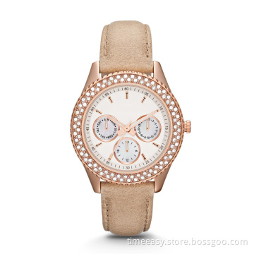 Quartz Watches, Real Leather Strap Watches with High Quality Material, 2014 New Design Watches